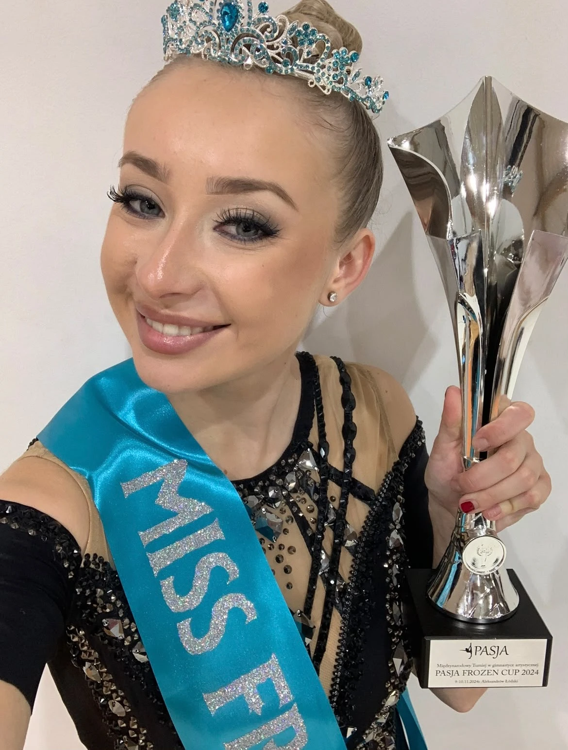 Barbora Benová na závodech moderní gymnastiky